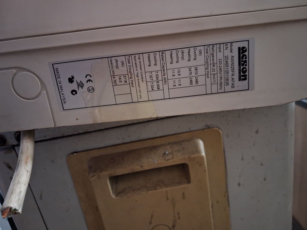 Klimatyzatory z demontażu airwell acson gree