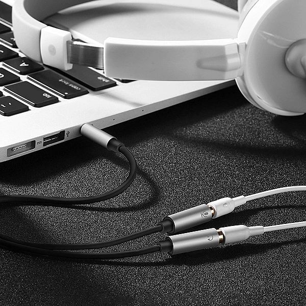 Ugreen kabel przewód rozdzielacz słuchawkowy mini jack 3,5 mm - 2 x mi