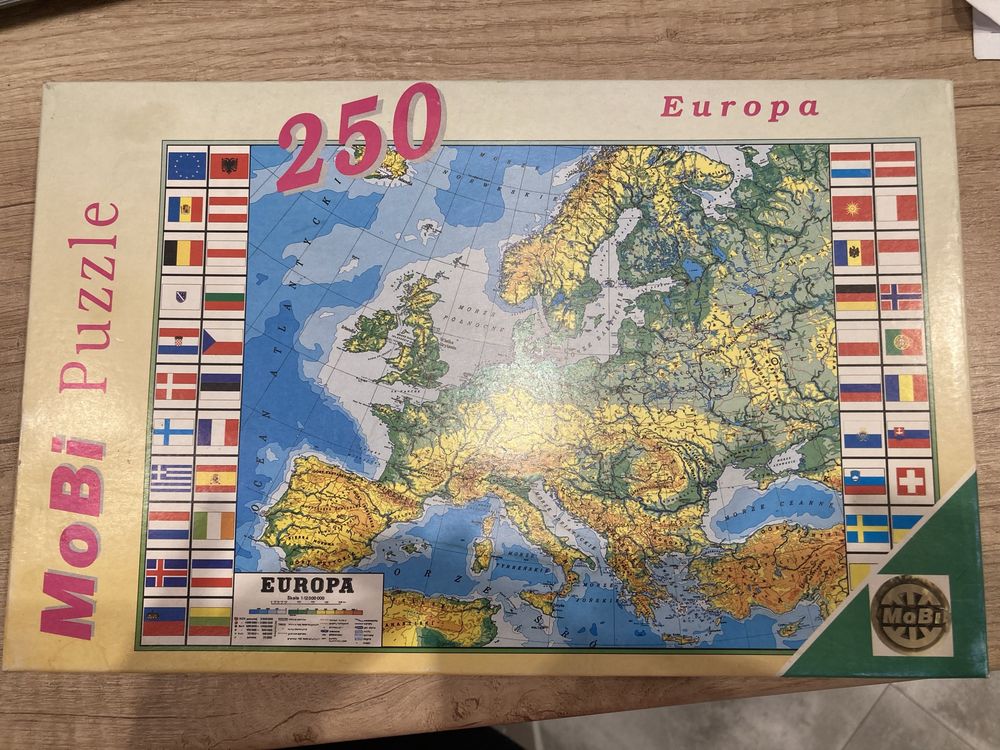 Puzzle Europa 247 elementów