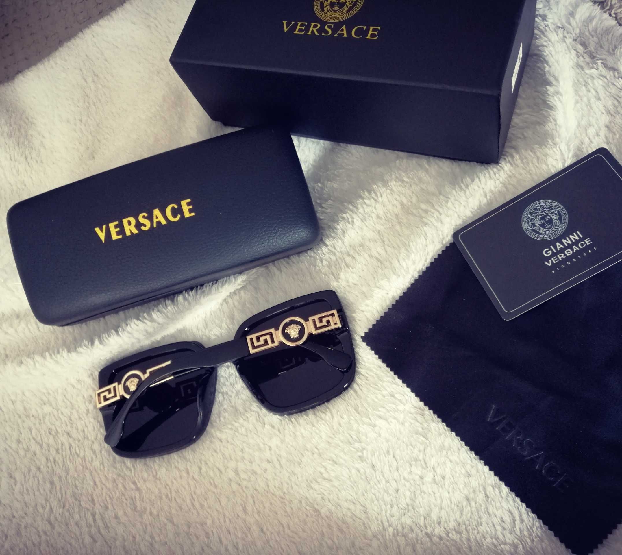 Versace Sunglasses okulary czarne new collection