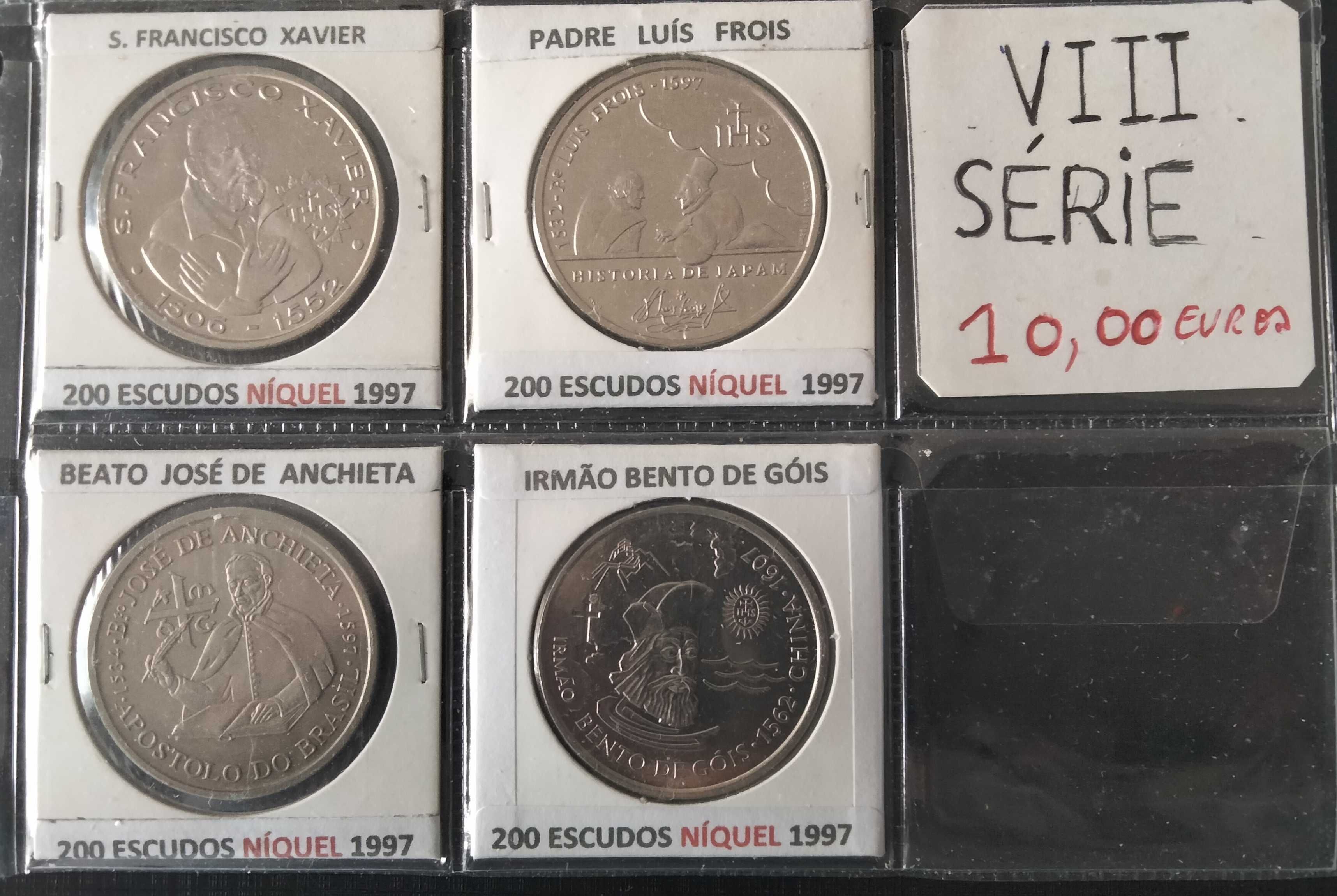 8 Séries Comemorativas  moedas dos Descobrimentos Portugueses
