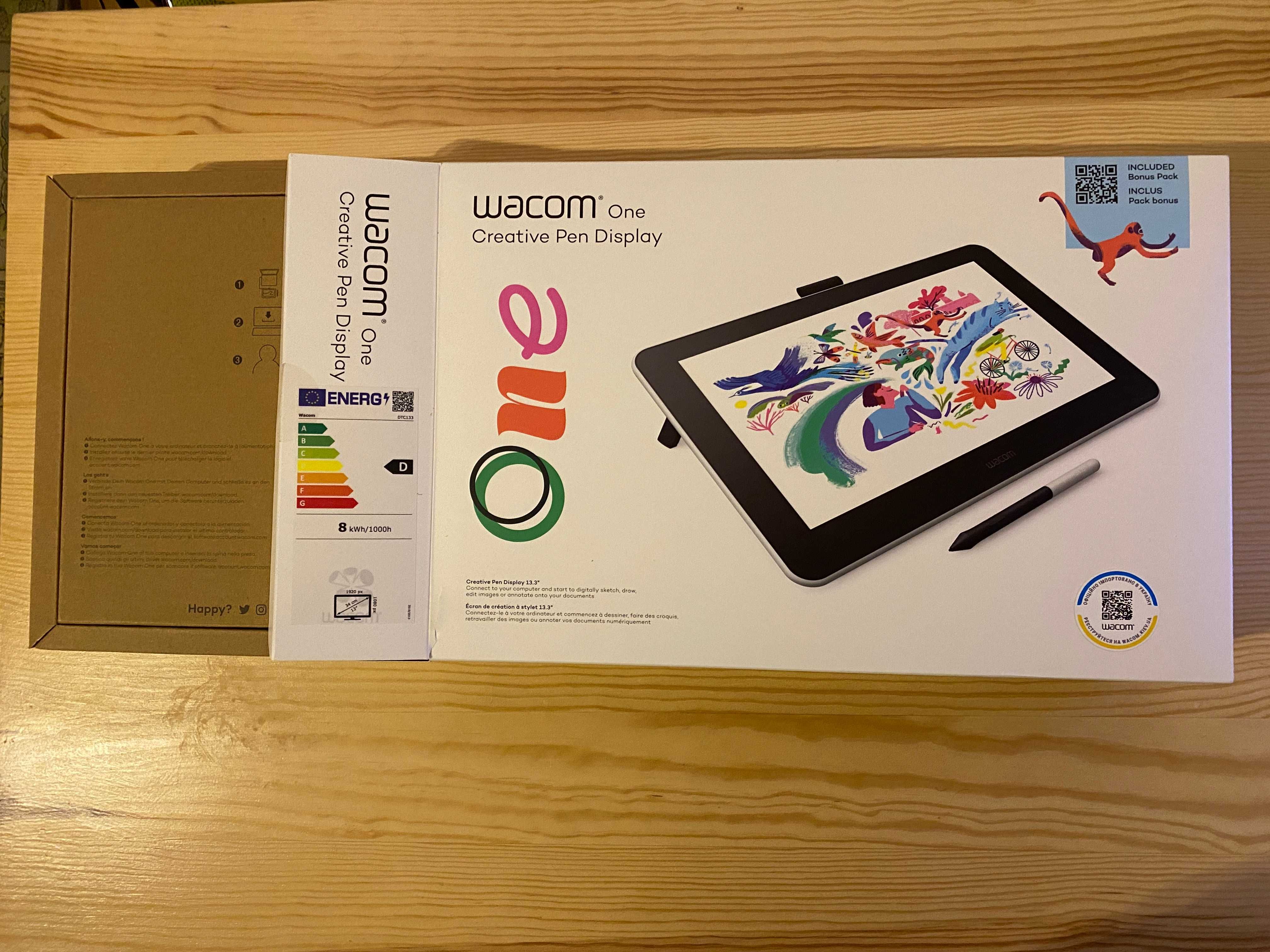 Графічний планшет, монітор Wacom One 13