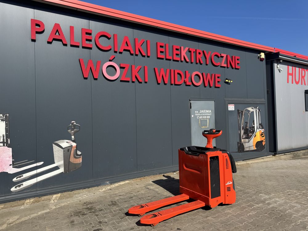 Paleciak elektryczny Linde T 20 Ap 2019 r 2000 kg wózek z podestem
