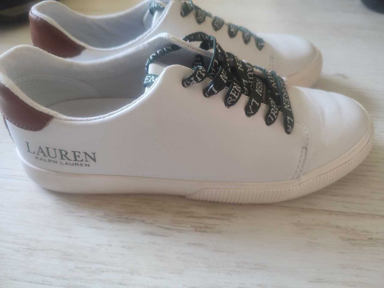 Женские кожанные сникерсы Lauren Ralph Lauren