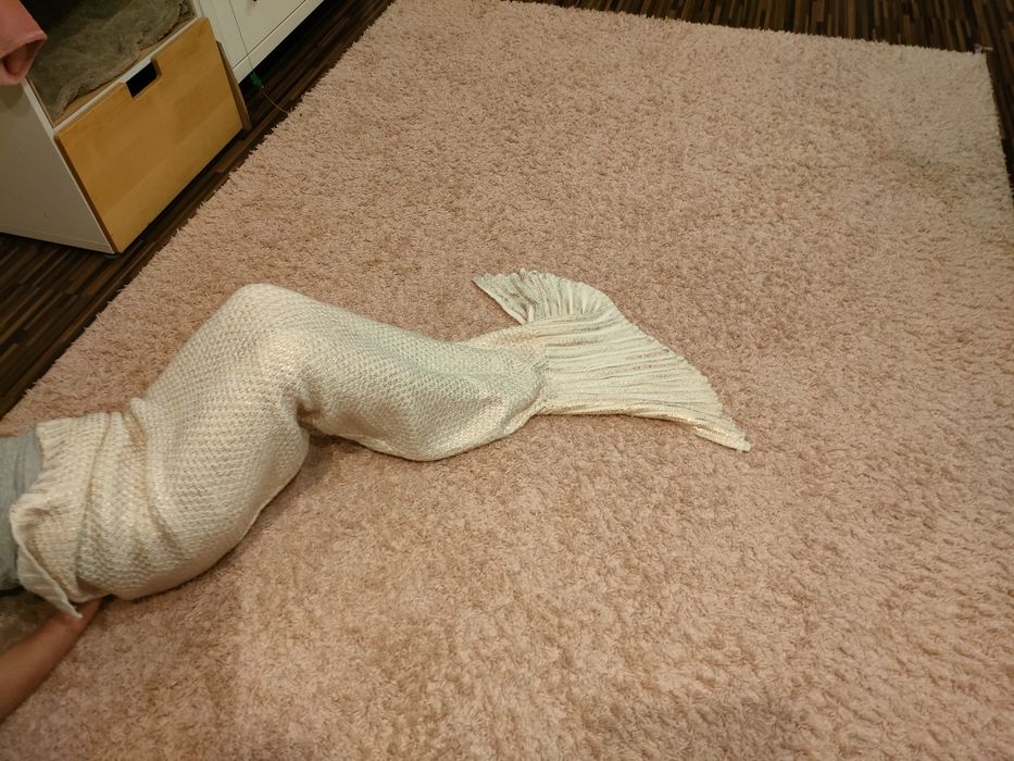 Koc, śpiwór ,Ogon Syrenka  z Akrylu