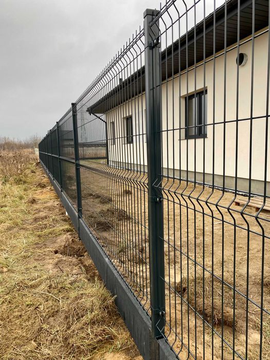 Mega Promocja! Ogrodzenie Panelowe 153cm Słupki Podmurówka Ogrodzenia