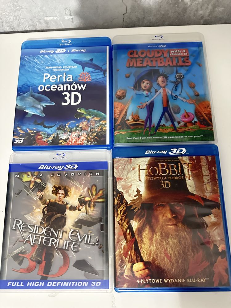 Flimy blu-ray 3D - Hobbit, Resident Evil, Klopsiki, perla oceanow