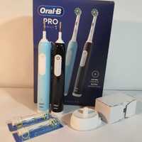 Oral-B Pro Series 1 DUO szczoteczki do zębów niebieska/czarna końcówki