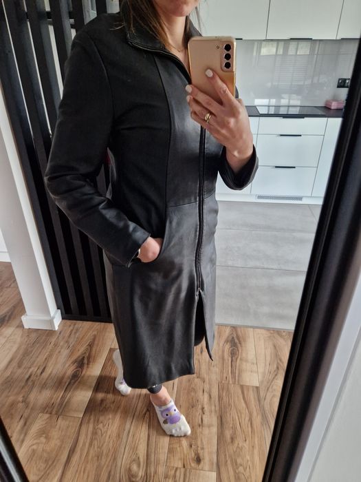 Płaszcz skórzany matrix M/L