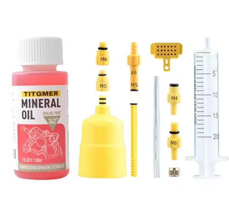 Набор для прокачки тормозов гальм велосипеда Shimano Шимано, Масло.