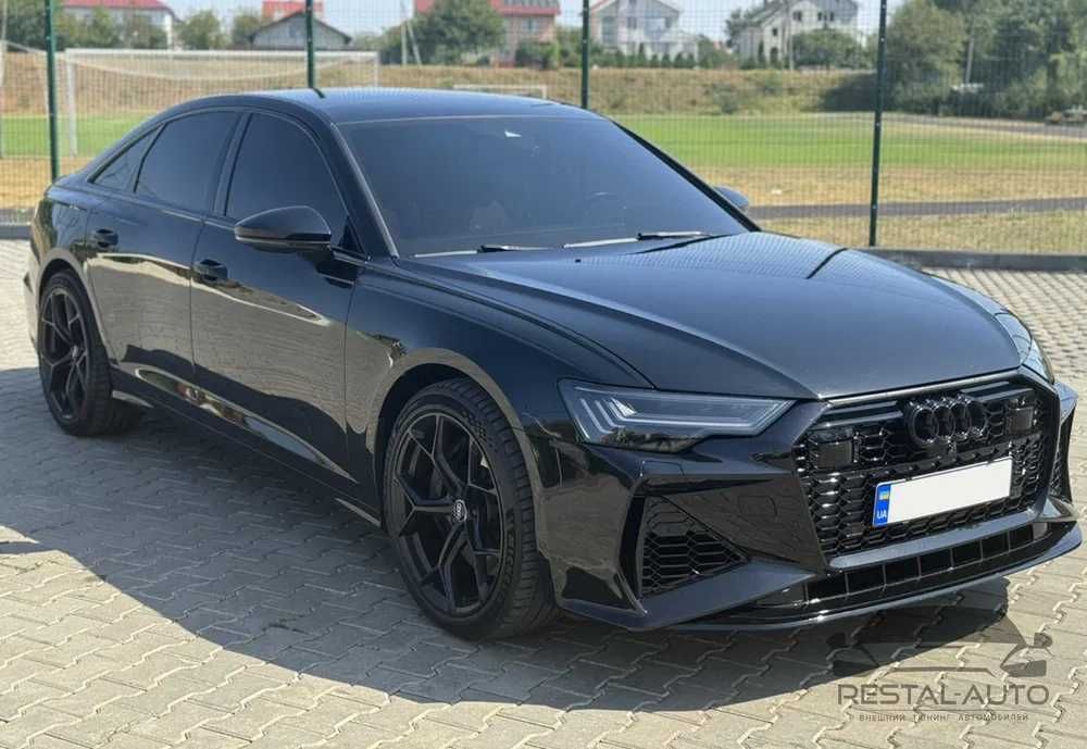 обвес rs6 c8 на audi A6 C8 2018+ Бампер решетка