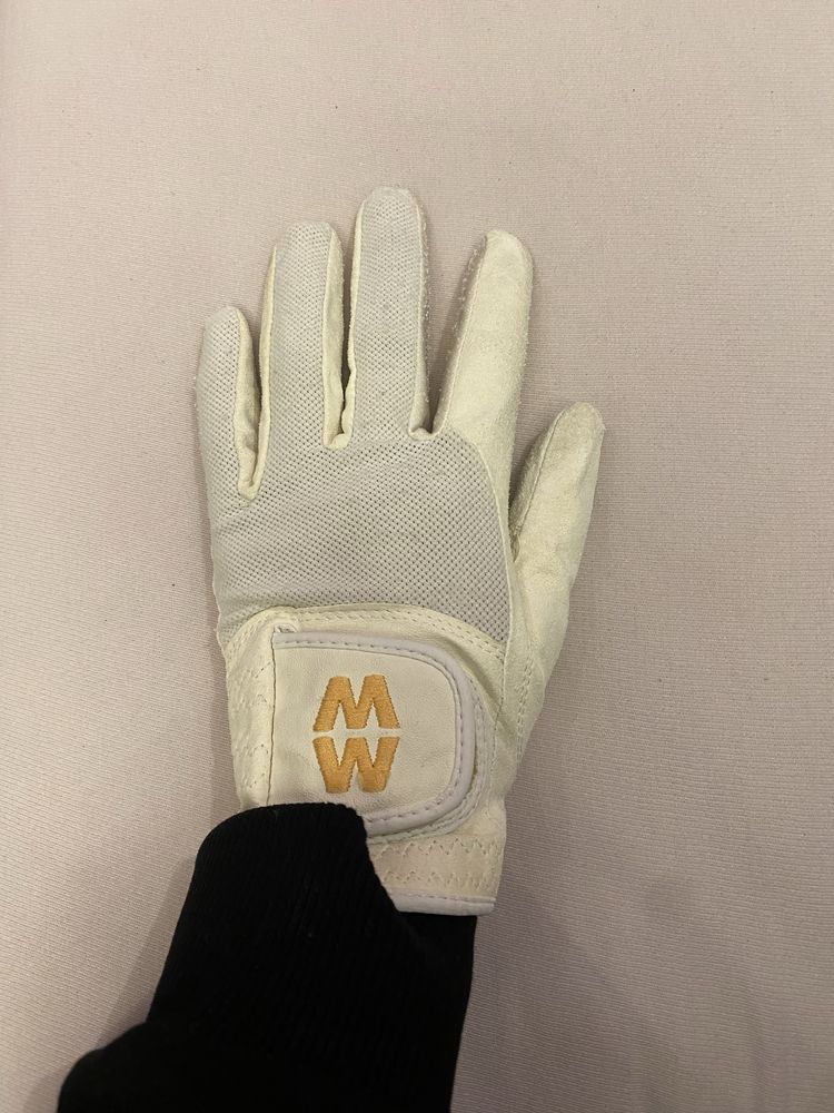 Białe rękawiczki Macwet dla jeźdzca