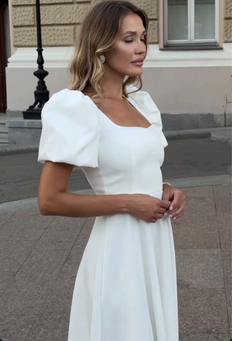 Весільна сукня /на розпис/вечірня/ з розрізом