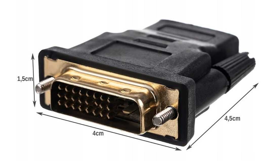 Adapter HDMI gniazdo-DVI wtyk 24+1