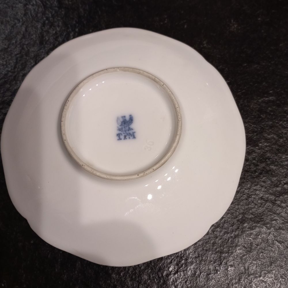 Porcelanowy zestaw TPM - filiżanka i spodek z 1850 r.