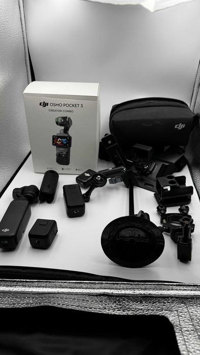 Kamera DJI Osmo Pocket 3 – Creator Combo, Mikrofon, Dużo dodatków