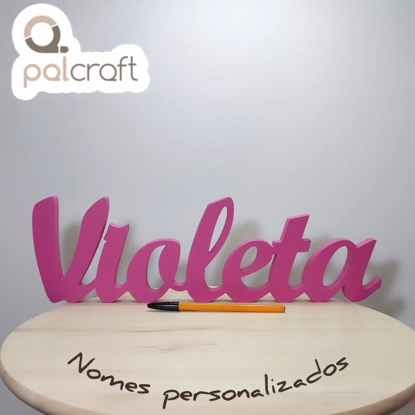 Nomes em mdf cru ou pintado