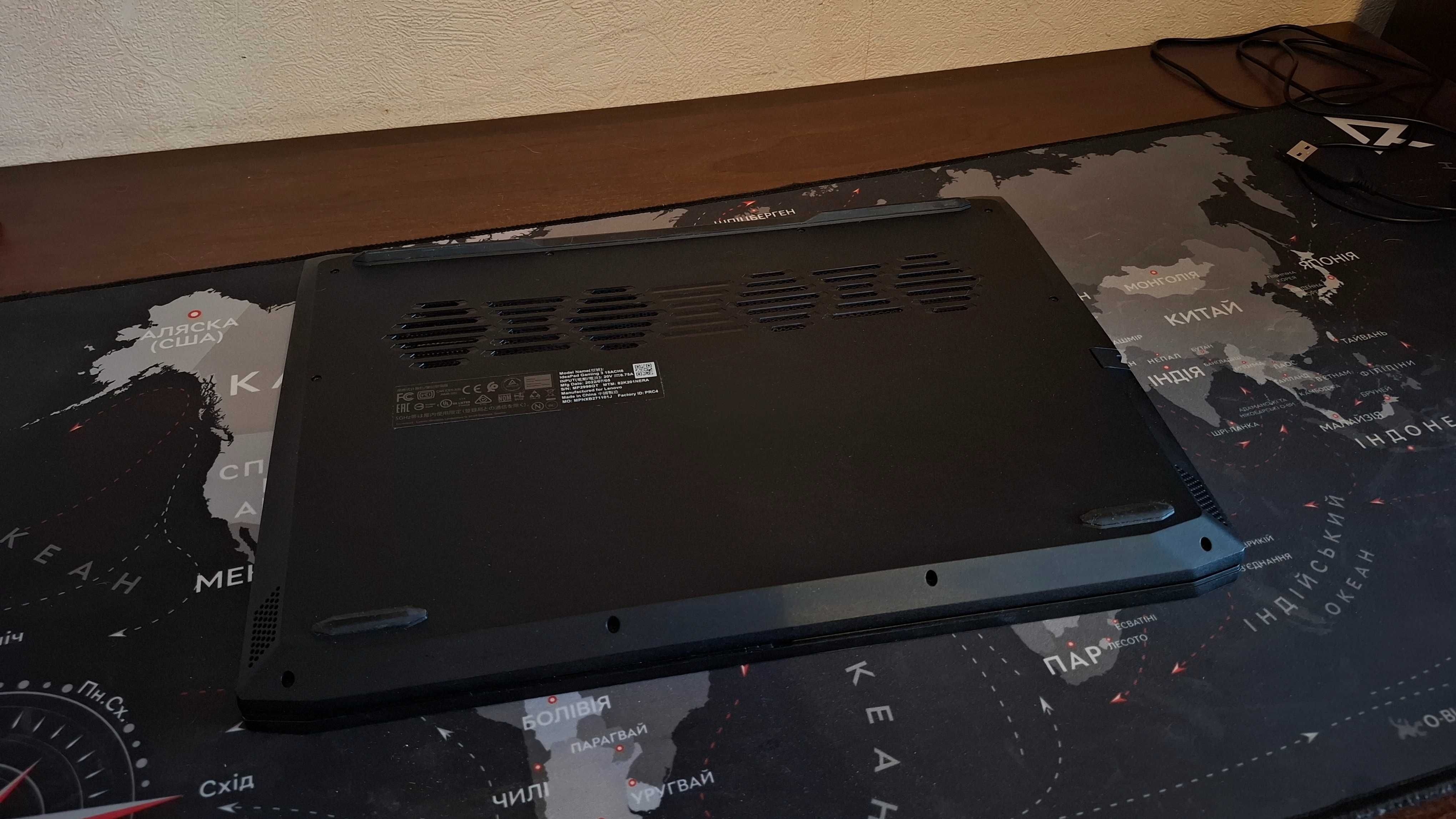 Lenovo Gaming 3 15ACH6 Ryzen 5 / RTX3050 / 16 ГБ / SSD 256 + чек
