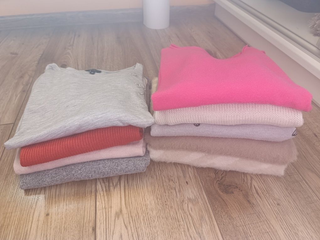 Mega paka ubrań damskich S, bluzki sweterki sweter bezrękawnik bluzka