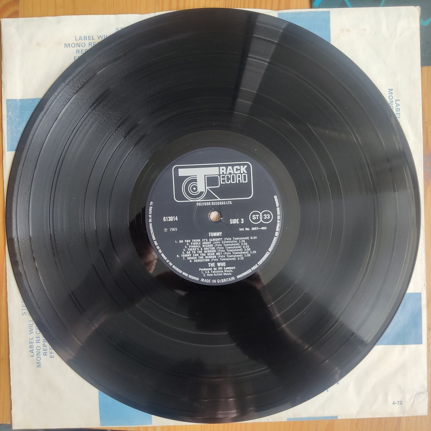 The Who Tommy vinyl 613013