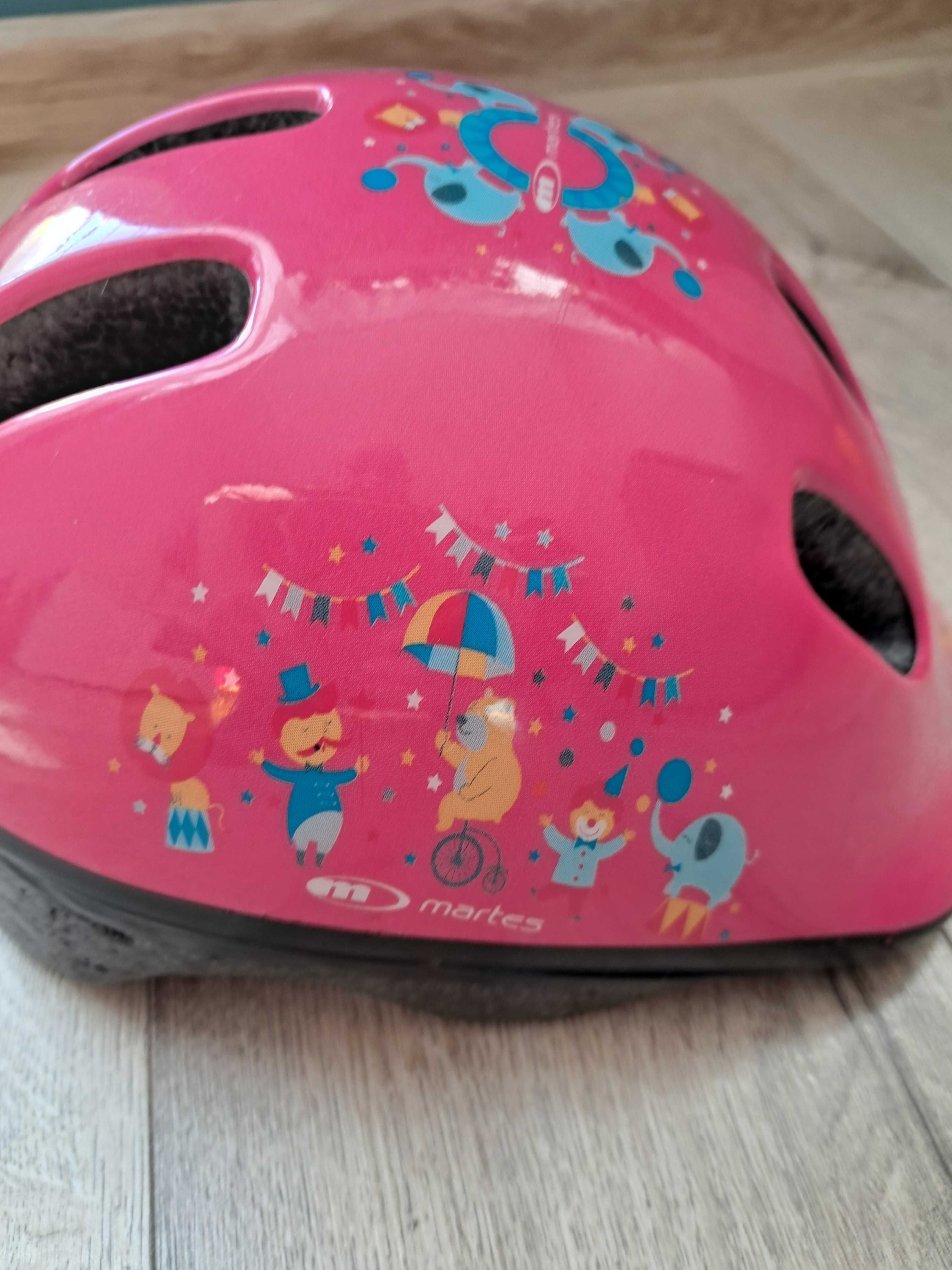 Kask rowerowy dla dziewczynki r. S - 48-52cm MARTES