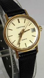 Certina, złoto 14K, nr ref.: EOL 111.9199.65, piękny zegarek, full set