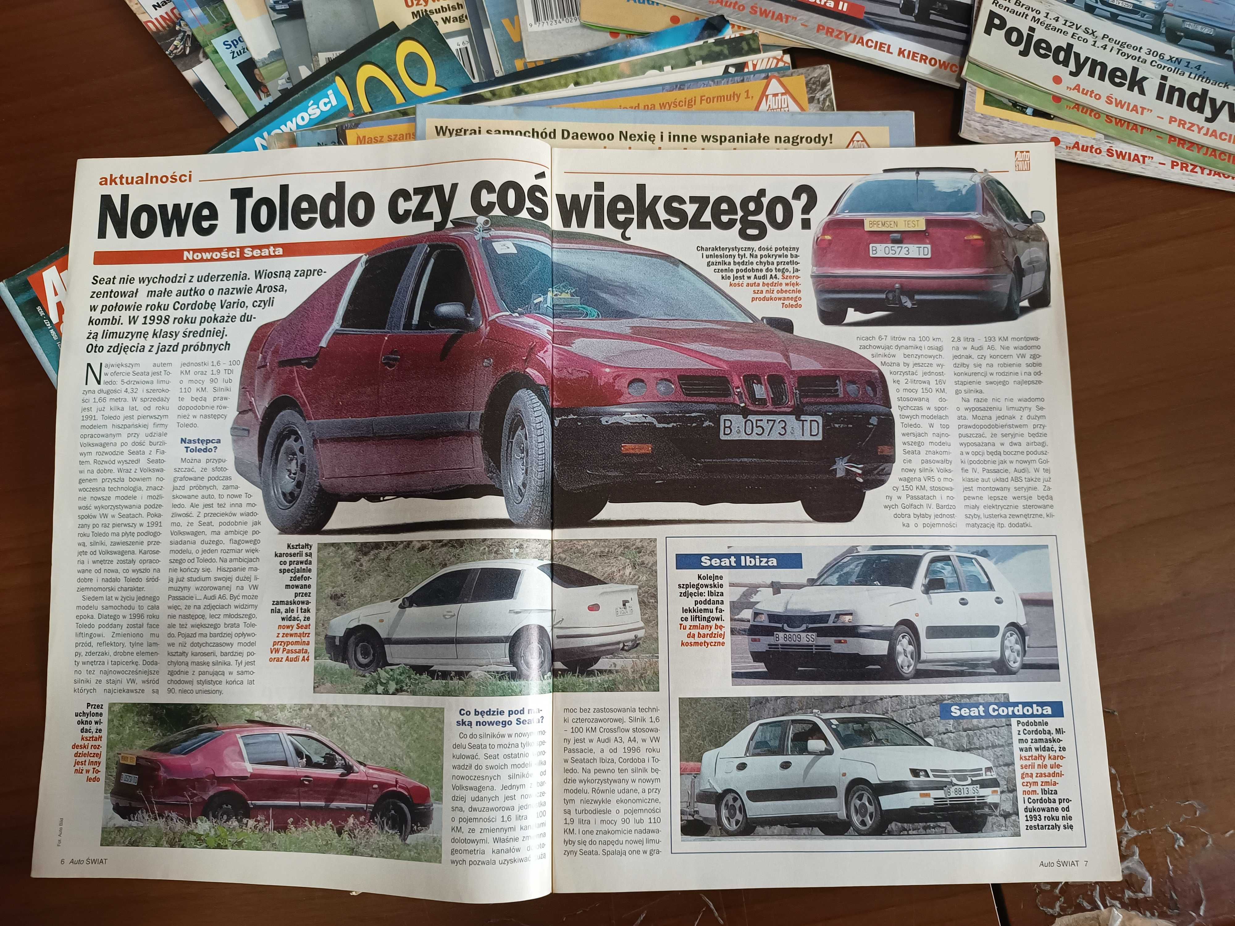 Tygodnik Auto Świat 1997 rok czasopismo motoryzacyjne 20 numerów