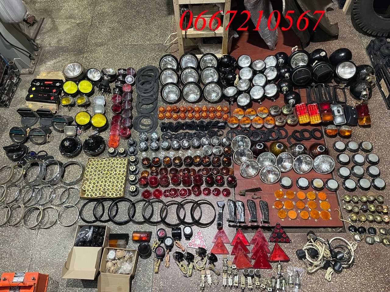 Фонарі, фари, оптика Газ 53, Газ 66, Газ 3307, Газ 52, Зіл, Уаз, Волга