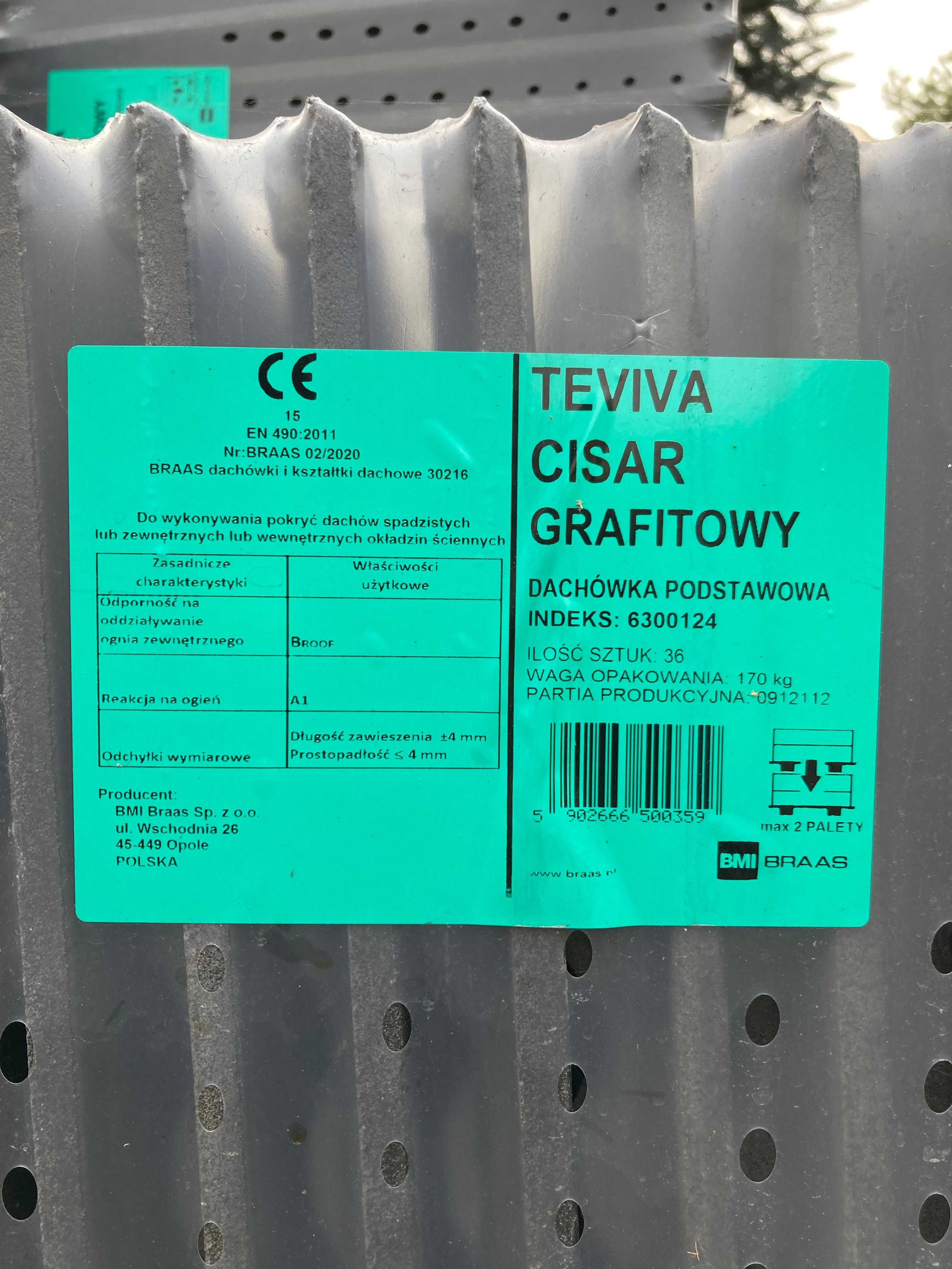 Dachówka Braas Teviva Cisar Grafitowa