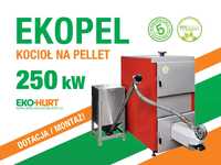 Kocioł EKOPEL na pellet 250kW z certyfikatem ECODESIGN, ZUM - 5 klasa