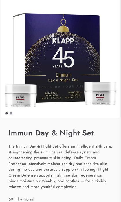 Klapp 45 years immun day & night set