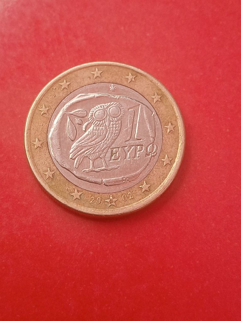 Moeda 1€ da Grécia com erros de cunhagem