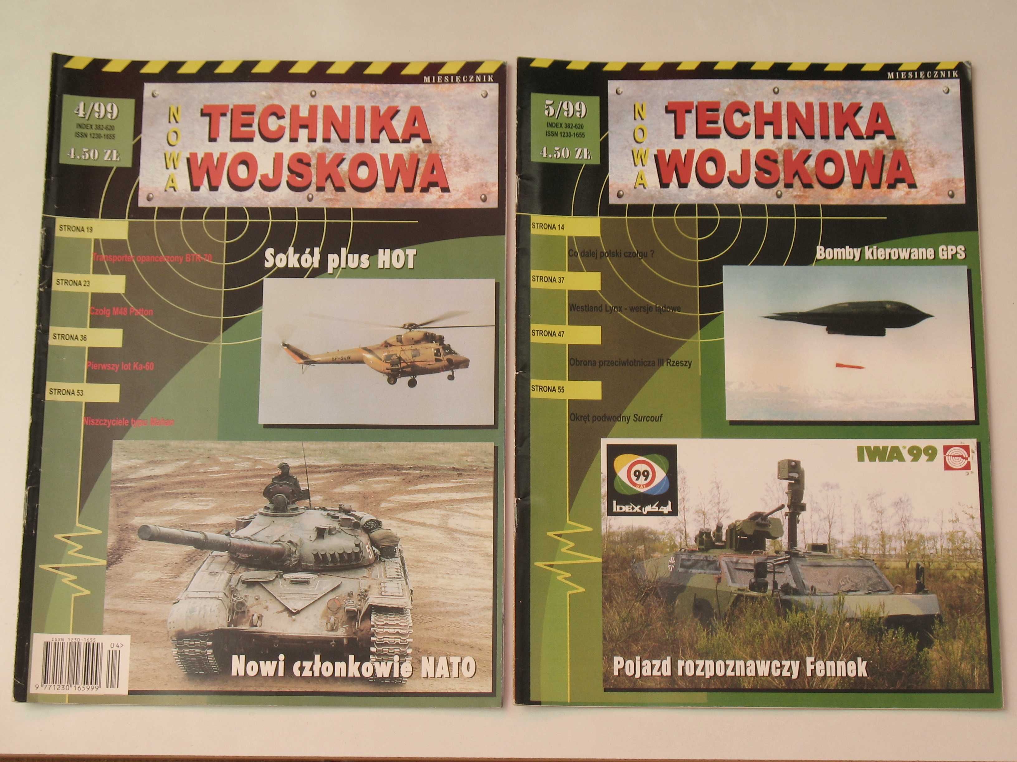 Technika Wojskowa numery: 1 i 3-12, rocznik 1999