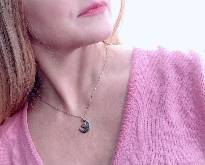 Срібна цепочка Xenox, Місяць & Серце, Австрія