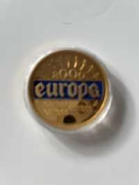 Medal menniczy Europa 2000 złocony