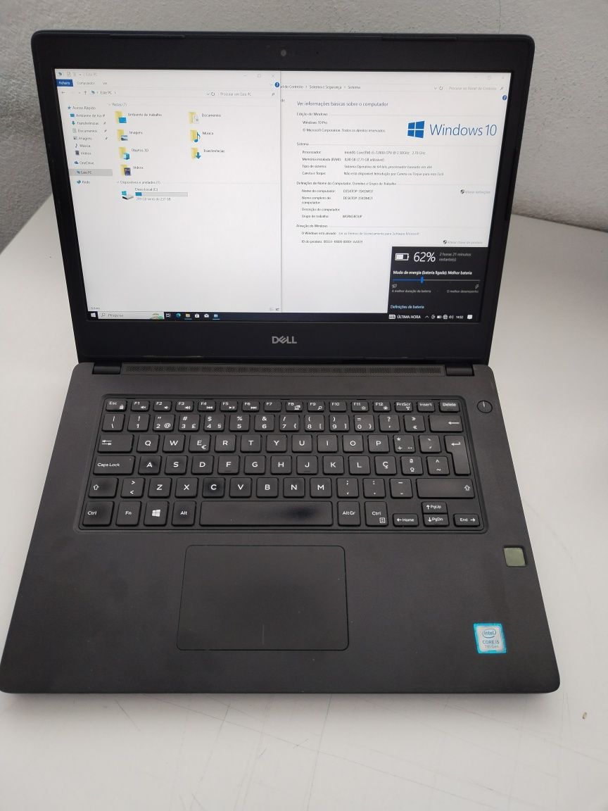 Dell Latitude 3480 i5 7th 8Gb/256Gb +/- 3 horas de autonomia