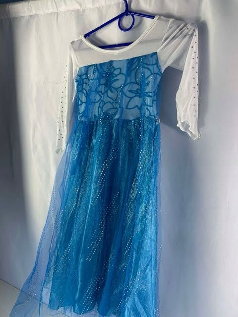 Strój przebranie Elsa Elza Sukienka Frozen Bal karnawałowy karnawał