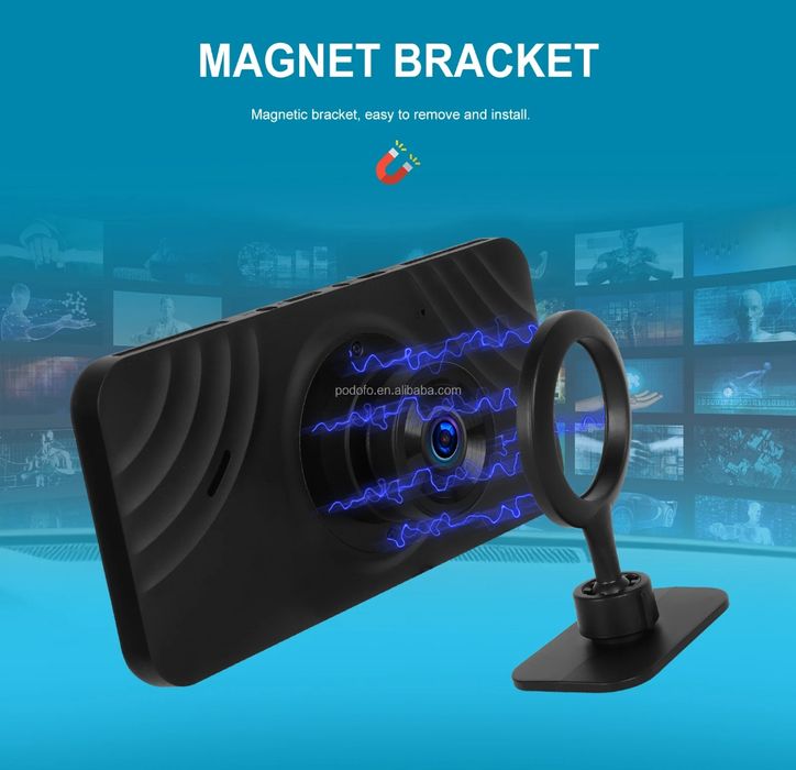 Rádio Portátil 6,25 polegadas Câmara frontal 4K Carplay Android Auto