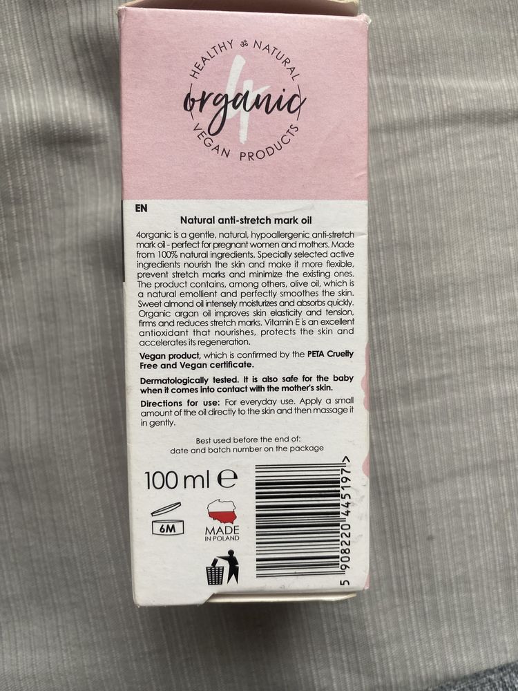 4organic Organic Mama naturalny olejek przeciw rozstępom 100ml