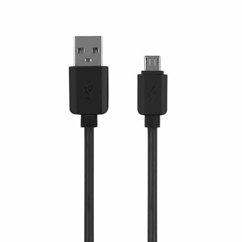 Ładowarka sieciowa USB + kabel Micro 1A czarny