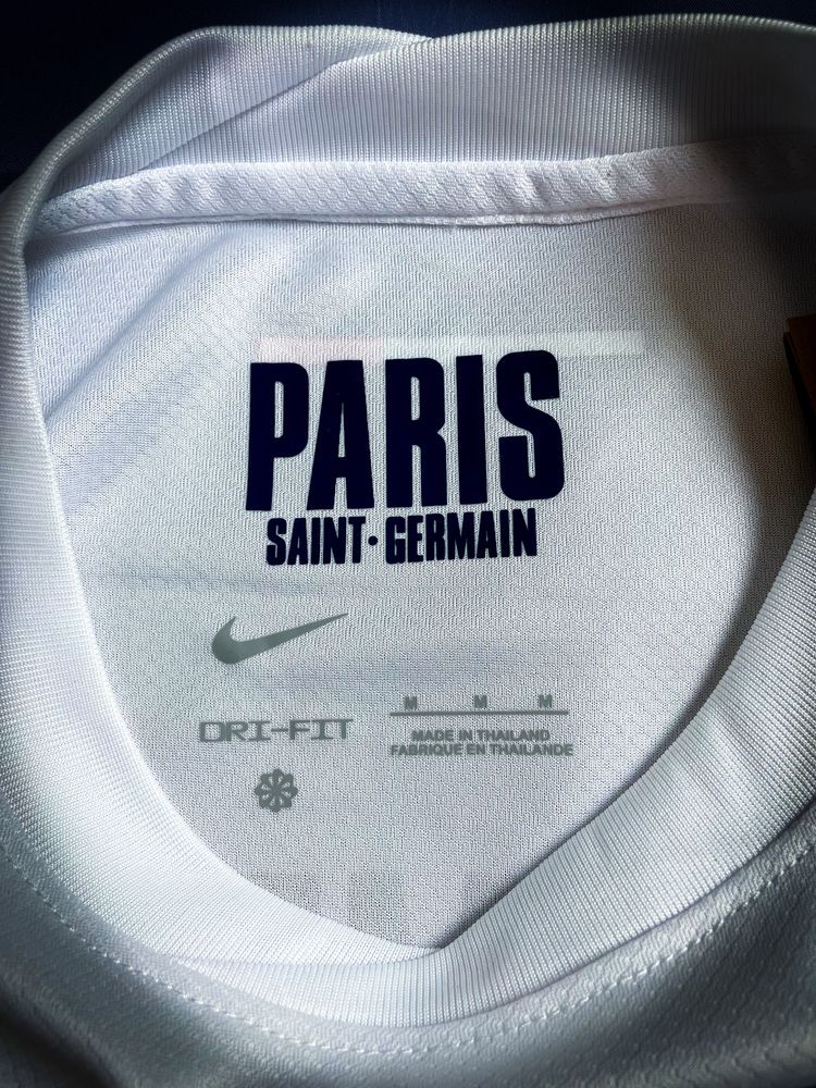 Dembele PSG Champions League «Nike» Biała Męska Sportowa T-shirt / M