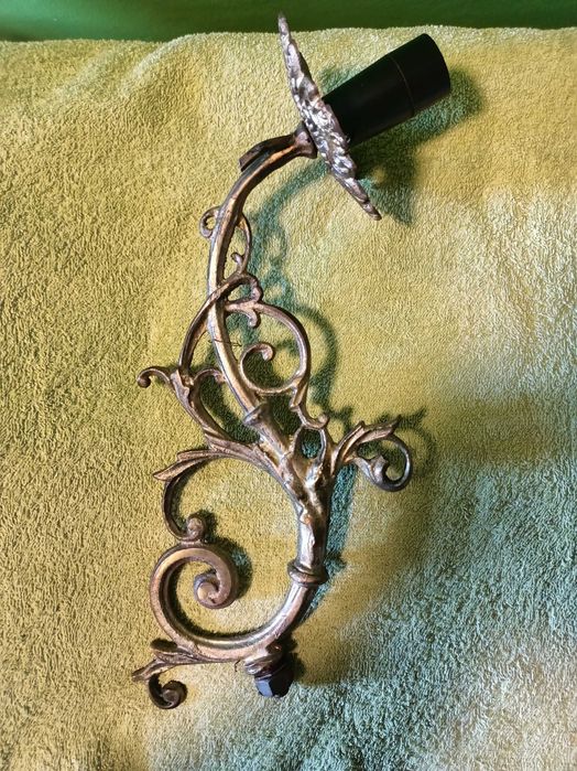 Ramię mosiężne do żyrandola, kinkietu.