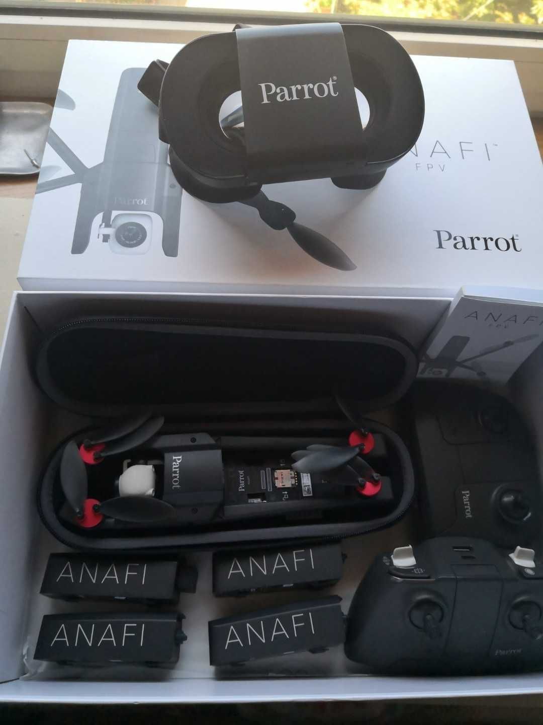 Troco-Drone Parrot Anafi FPV;Oculos;4baterias;2radios;mala;Ler anuncio