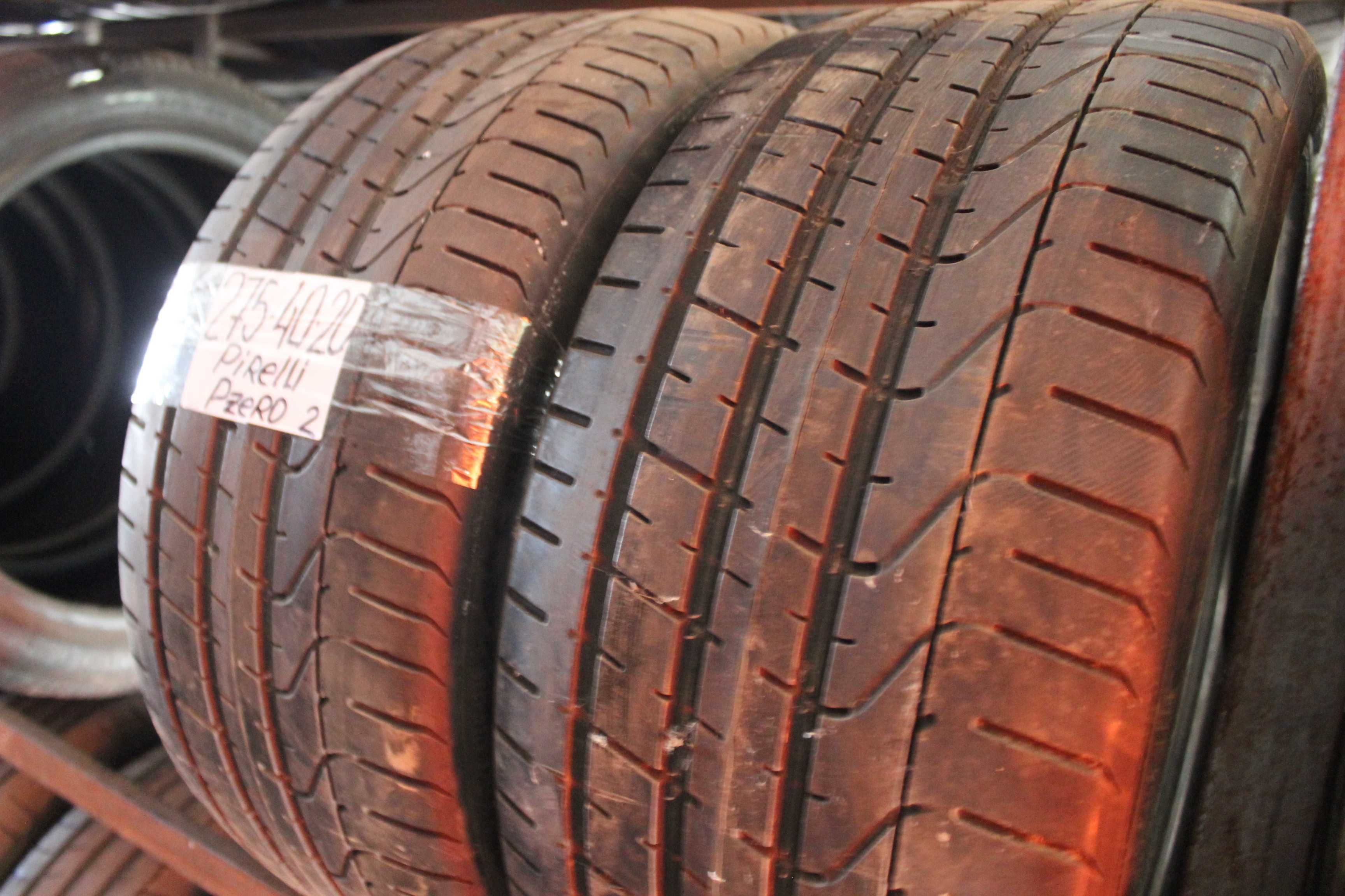 275-40-R20 PIRELLI PZERO 2 штуки пара летней резины GERMANY