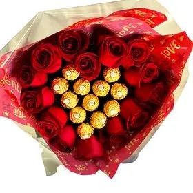 Buquê de rosas de Cetim