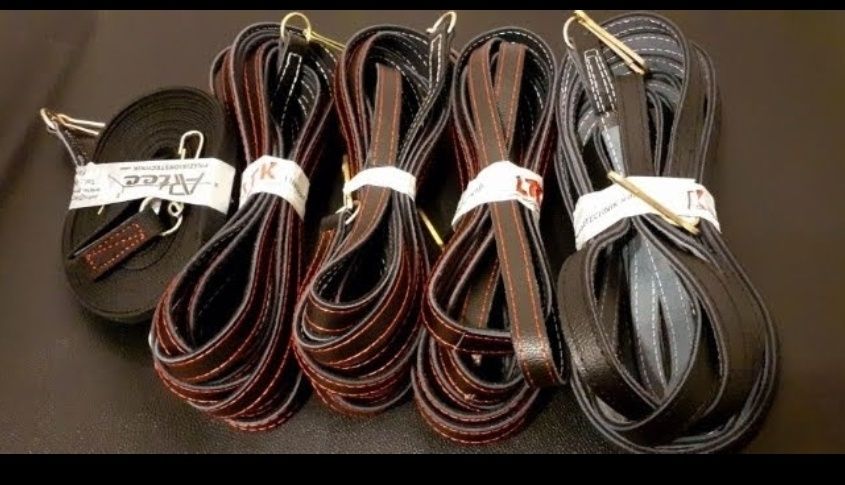 Віжки обшиті шкірою