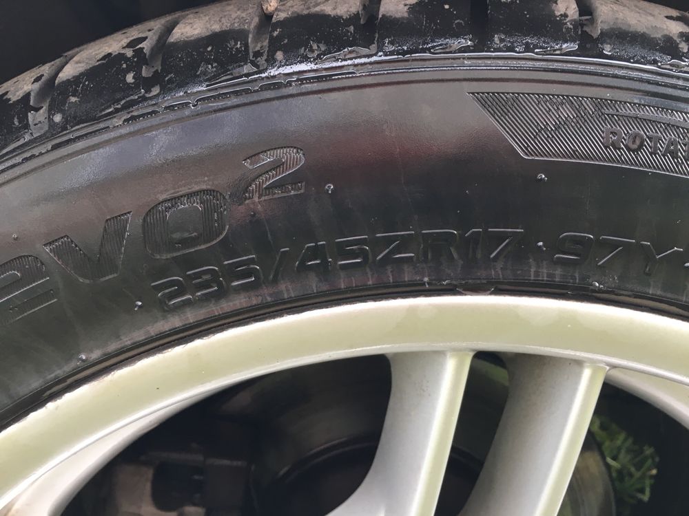 Разноширокие диски Bmw e39 66 стиль разноширокие c резиной hankook