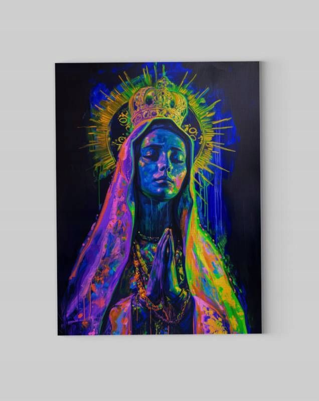 Obraz na płótnie Matka Boska Maryja 90x120 cm - nowoczesny styl
