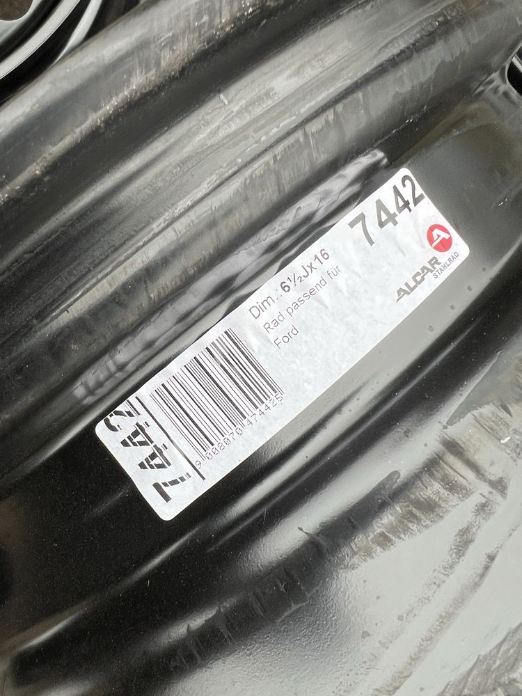 4xfelga stalowa 16” FORD (4x108 ET37,5) z TPMS