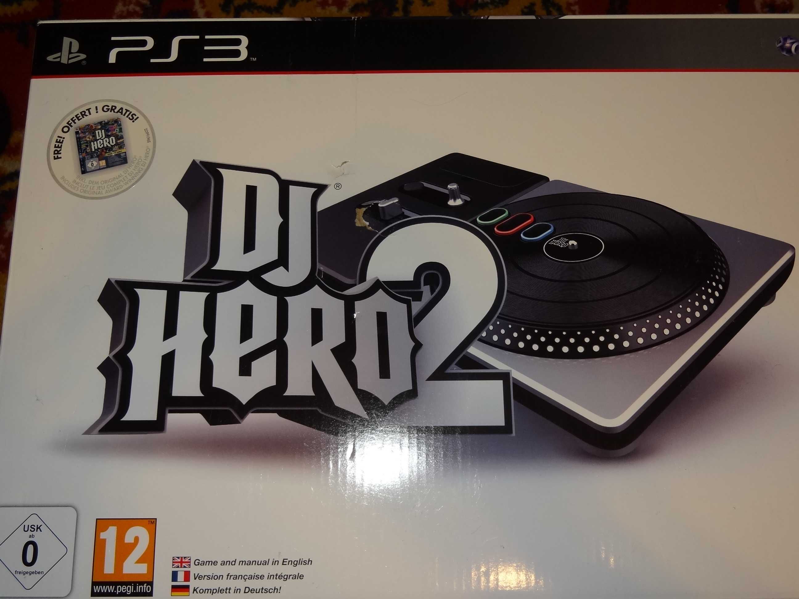 + DJ Hero 2 + konsola na PS3 mikser, odbiornik